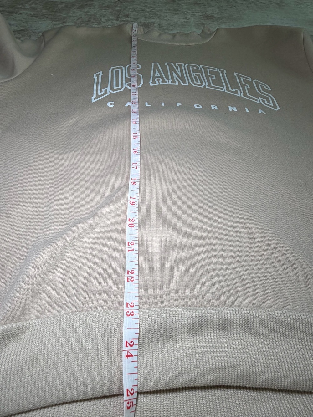Los Angeles Graphic Crewneck Sweater - Beige - Picture 5 of 5